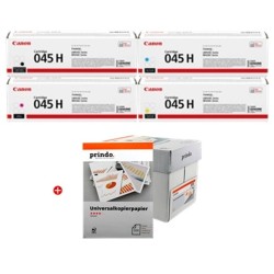 Canon 045H MVCP + Prindo Universal Papier 2500 Blatt