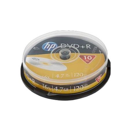 ORIGINAL HP Accessori per computer DRE00027 DVD+R 4.7GB/120Min/16x Cakebox (10 Disc)