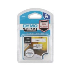 ORIGINAL DYMO Nastro Nero su bianco 1978364 D1 - Durable Etichette - Nero su bianco - 12mm x 5.5m