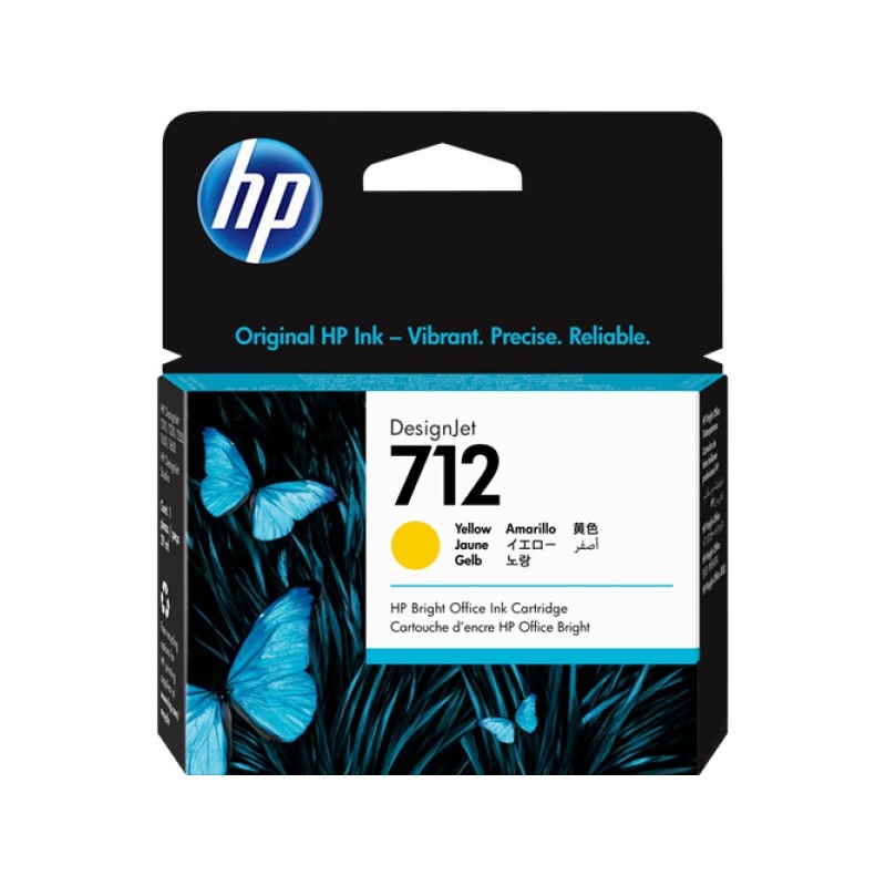 ORIGINAL HP Cartuccia d'inchiostro giallo 3ED69A 712 29ml
