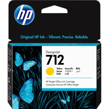 ORIGINAL HP Cartuccia d'inchiostro giallo 3ED69A 712 29ml