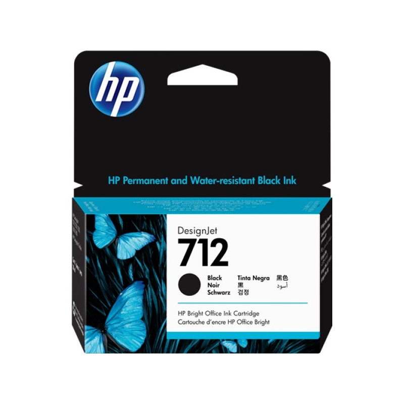 ORIGINAL HP Cartuccia d'inchiostro nero 3ED70A 712 38ml