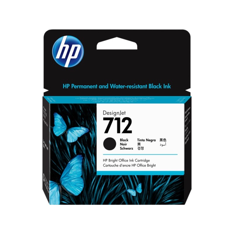 ORIGINAL HP Cartuccia d'inchiostro nero 3ED71A 712 80ml