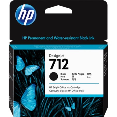 ORIGINAL HP Cartuccia d'inchiostro nero 3ED71A 712 80ml