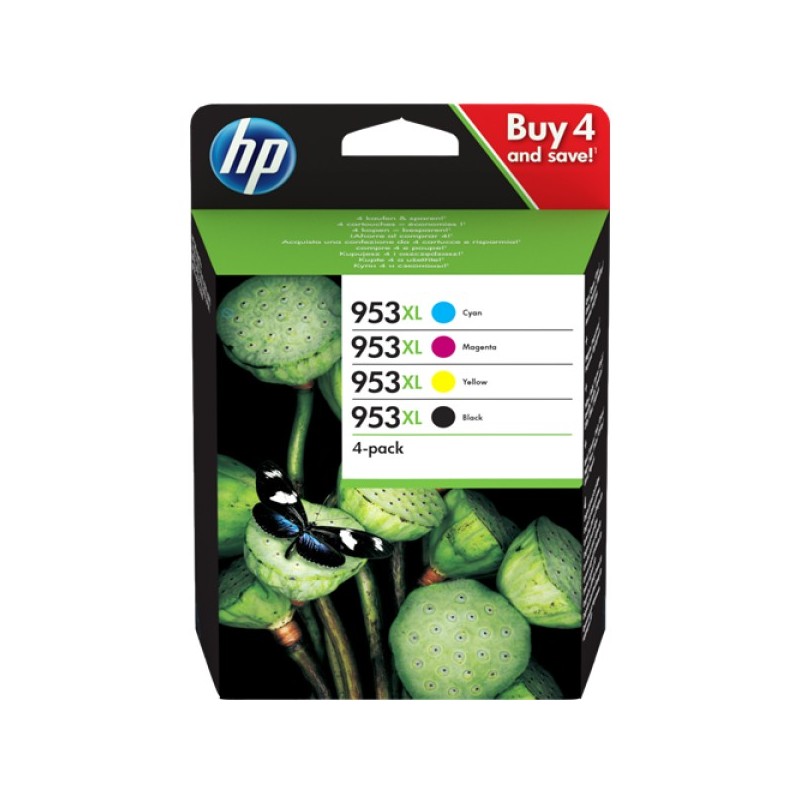 ORIGINAL HP Multipack nero / ciano / magenta / giallo 3HZ52AE MCVP 01 953 XL