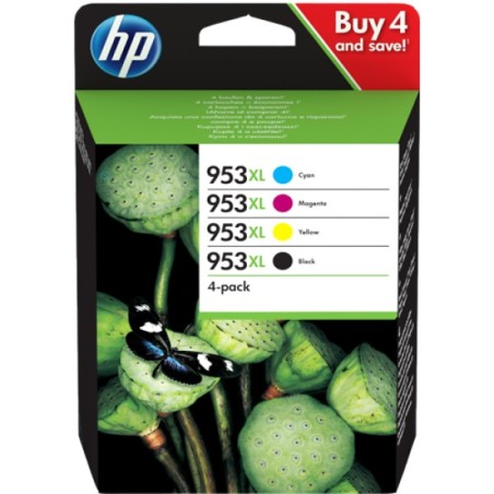ORIGINAL HP Multipack nero / ciano / magenta / giallo 3HZ52AE MCVP 01 953 XL