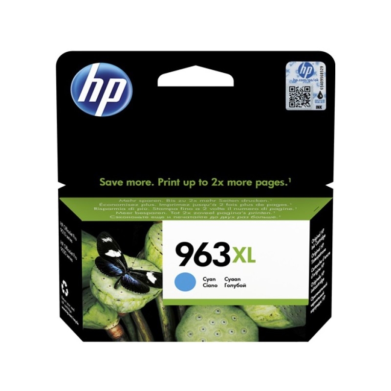 ORIGINAL HP Cartuccia d'inchiostro ciano 3JA27AE 963 XL ~1600 Seiten
