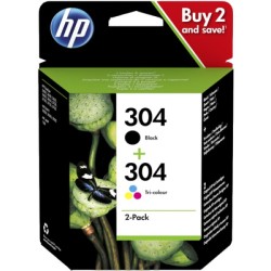 ORIGINAL HP Multipack nero / differenti colori 3JB05AE 304