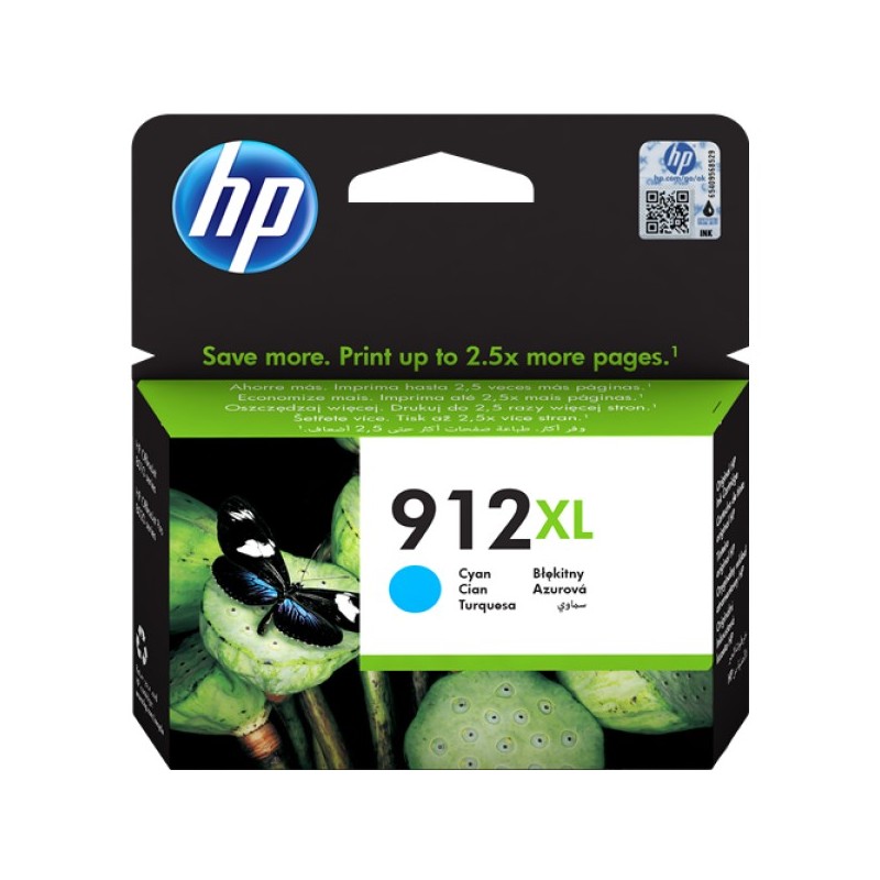ORIGINAL HP Cartuccia d'inchiostro ciano 3YL81AE 912 XL ~825 Seiten