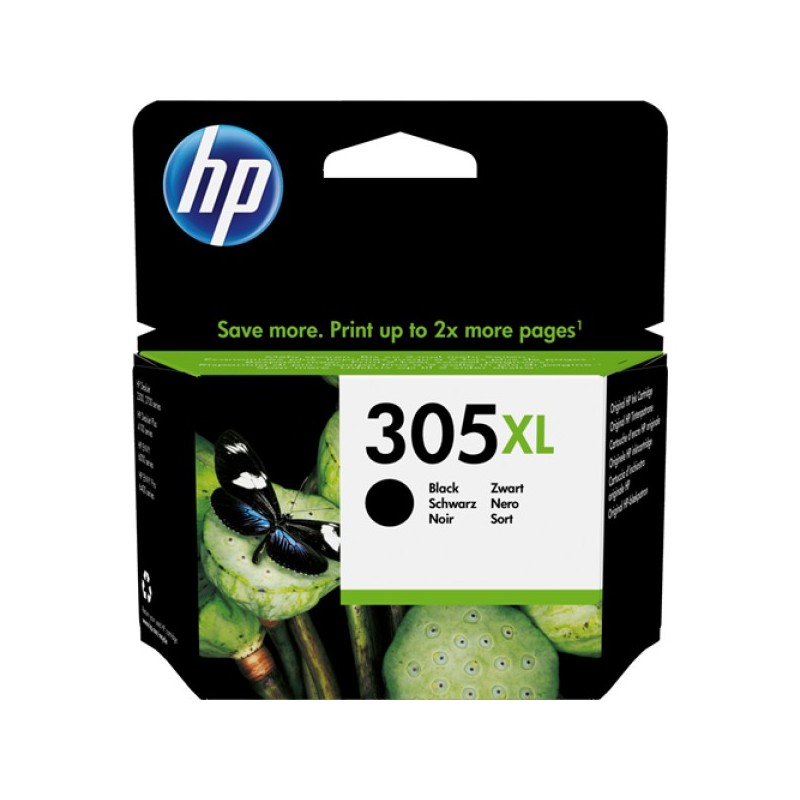 ORIGINAL HP Cartuccia d'inchiostro nero 3YM62AE 305 XL ~240 Seiten
