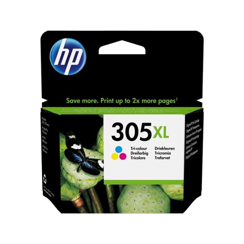 ORIGINAL HP Cartuccia d'inchiostro differenti colori 3YM63AE 305 XL ~200 Seiten
