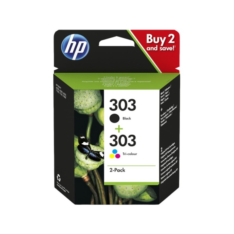 ORIGINAL HP Multipack nero / differenti colori 3YM92AE 303