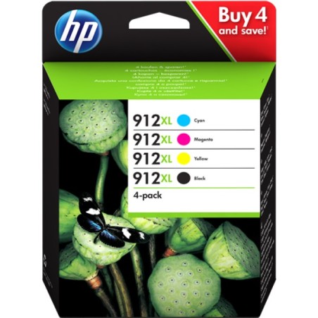 ORIGINAL HP Multipack nero / ciano / magenta / giallo 3YP34AE MCVP 912 XL