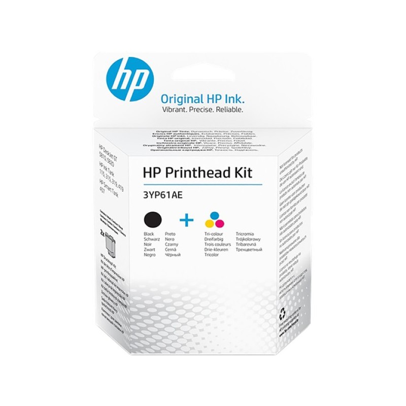 ORIGINAL HP Testina per stampa nero / ciano / magenta / giallo 3YP61AE Druckkopf-Kit