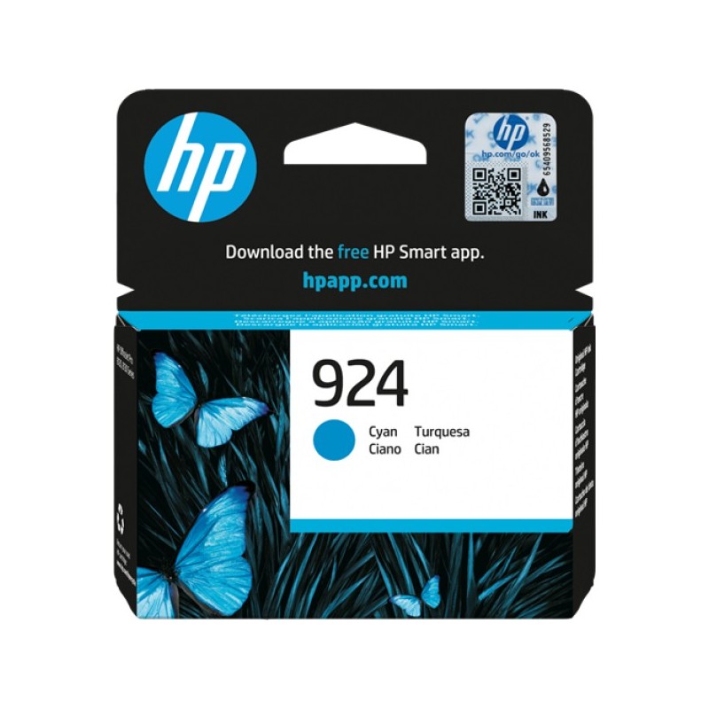 ORIGINAL HP Cartuccia d'inchiostro ciano 4K0U3NE 924 ~400 Seiten Cartuccia di inchiostro ciano originale HP 924