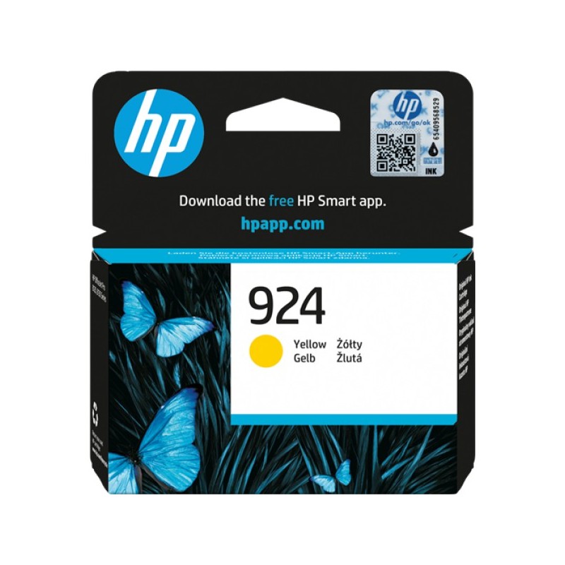 ORIGINAL HP Cartuccia d'inchiostro giallo 4K0U5NE 924 ~400 Seiten Cartuccia di inchiostro giallo originale HP 924