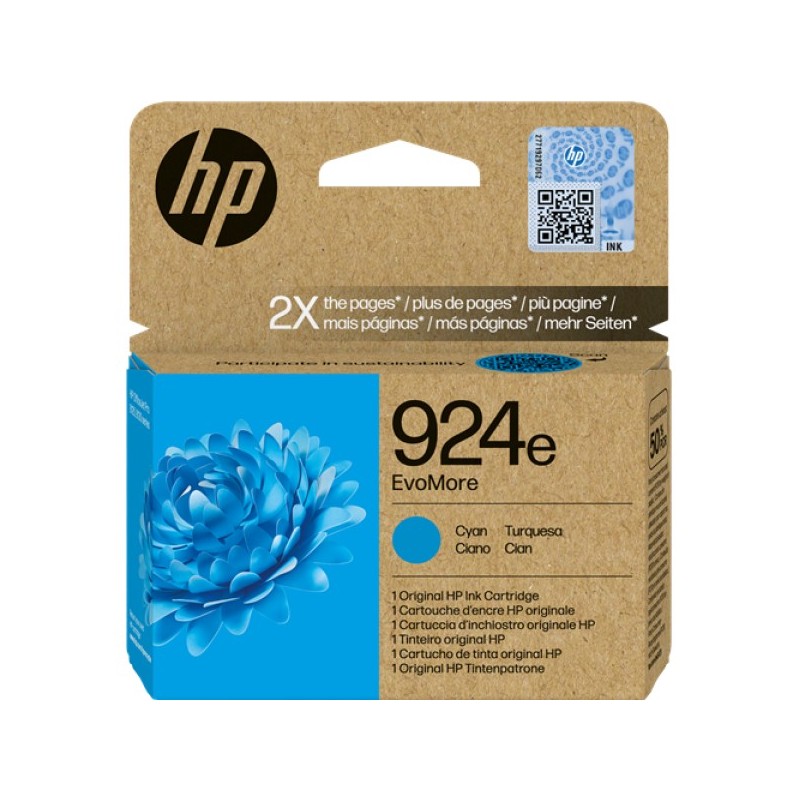ORIGINAL HP Cartuccia d'inchiostro ciano 4K0U7NE 924e ~800 Seiten