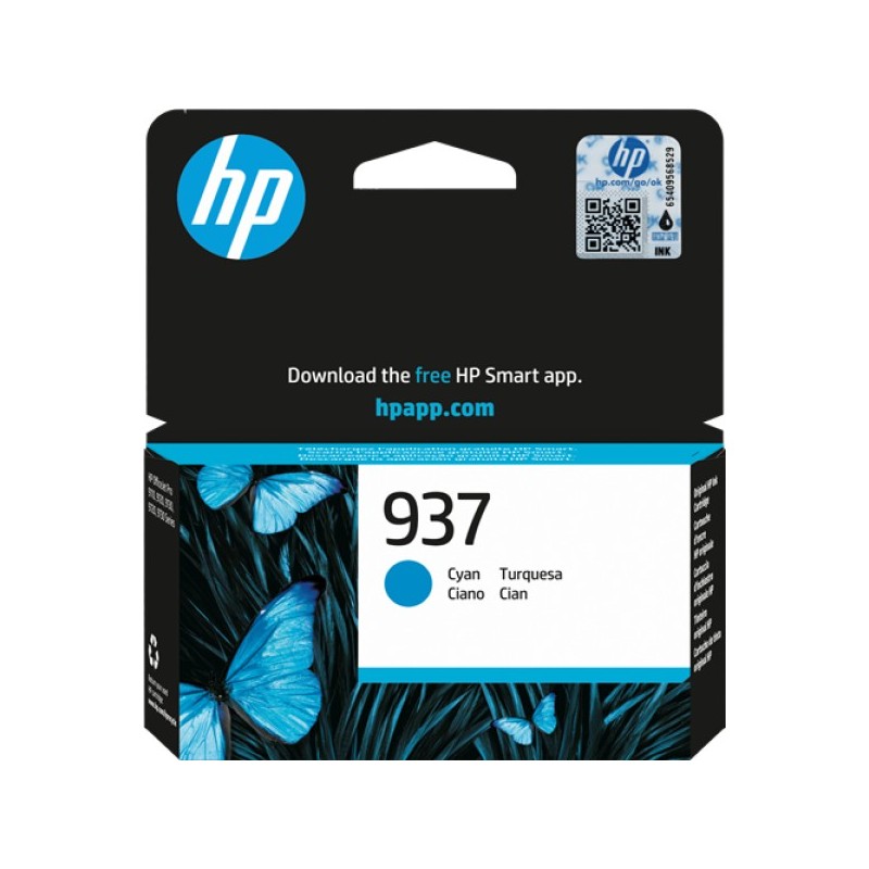 ORIGINAL HP Cartuccia d'inchiostro ciano 4S6W2NE 937 ~800 Seiten Cartuccia di inchiostro ciano originale HP 937