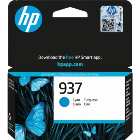ORIGINAL HP Cartuccia d'inchiostro ciano 4S6W2NE 937 ~800 Seiten Cartuccia di inchiostro ciano originale HP 937