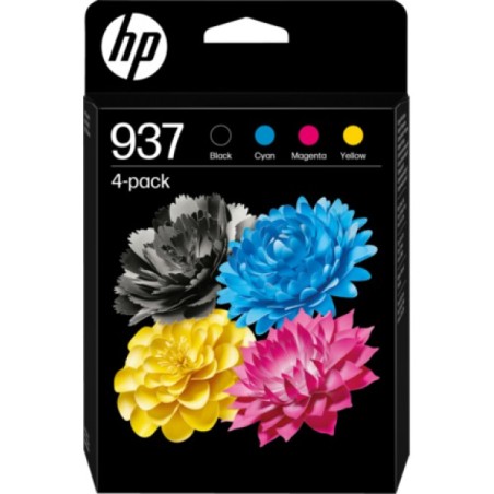ORIGINAL HP Multipack nero / ciano / magenta / giallo 6C400NE 937 ~3850 Seiten 937 CMYK Original Ink Cartridge 4-Pack