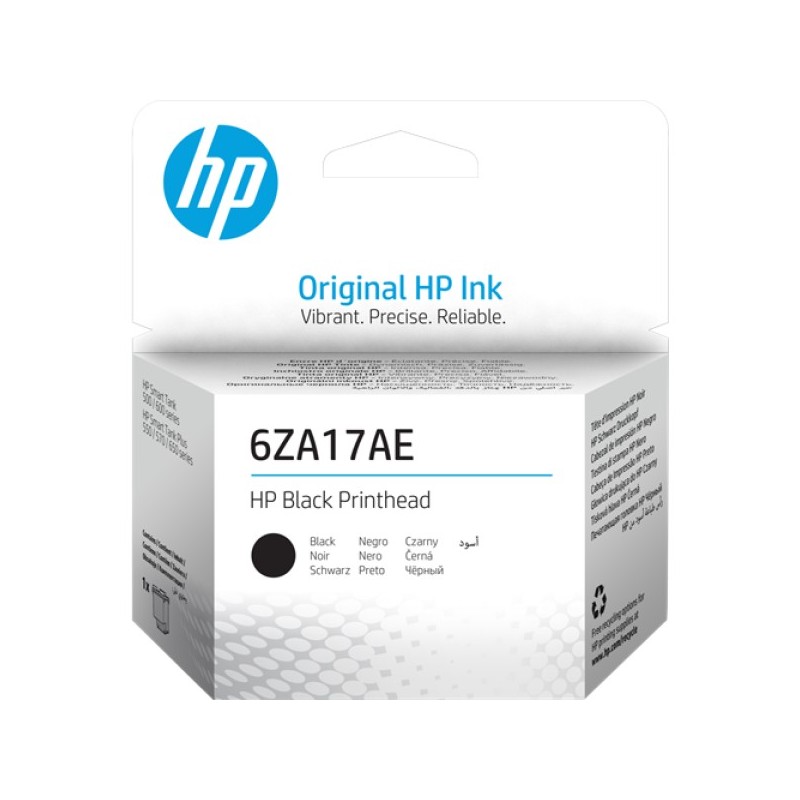ORIGINAL HP Testina per stampa nero 6ZA17AE 500/600 Serie Testina di stampa originale 6ZA17AE, nero