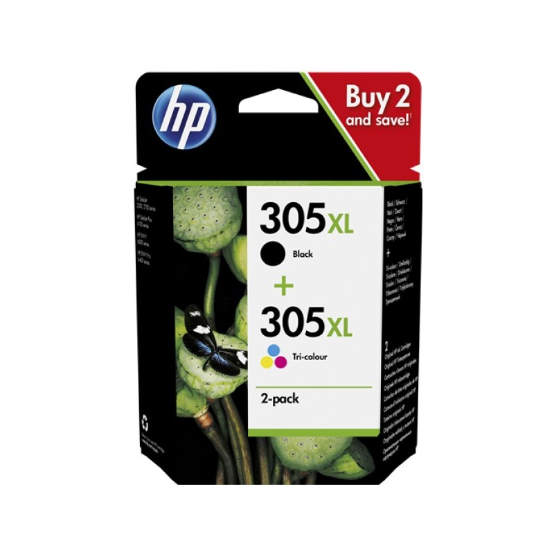 ORIGINAL HP Multipack nero / differenti colori 6ZA94AE MCVP 305 XL