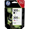 ORIGINAL HP Multipack nero / differenti colori 6ZA94AE MCVP 305 XL