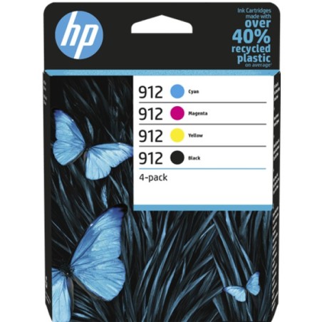 ORIGINAL HP Multipack nero / ciano / magenta / giallo 6ZC74AE 912