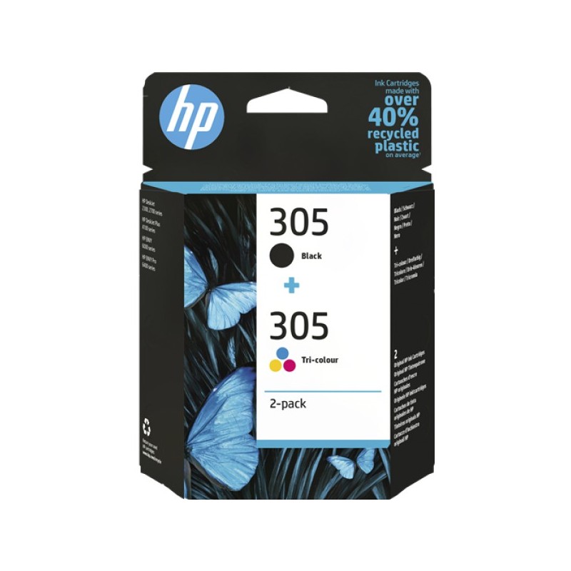 ORIGINAL HP Multipack nero / differenti colori 6ZD17AE 305