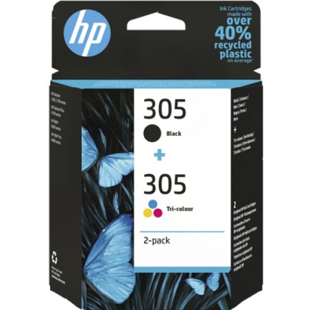 ORIGINAL HP Multipack nero / differenti colori 6ZD17AE 305