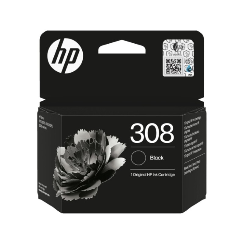 ORIGINAL HP Cartuccia d'inchiostro nero 7FP21UE 308 ~160 Seiten Cartuccia di inchiostro nero originale HP 308 EU