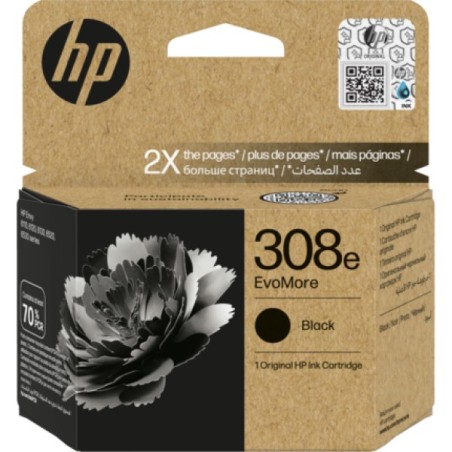 ORIGINAL HP Cartuccia d'inchiostro nero 7FP22UE 308e ~320 Seiten Cartuccia di inchiostro nero originale HP EvoMore 308e