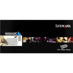 ORIGINAL Lexmark toner ciano 15G042C ~15000 Seiten
