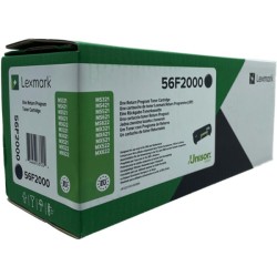 ORIGINAL Lexmark toner nero 56F2000 MX522/MS621 ~6000 Seiten