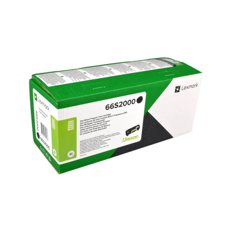ORIGINAL Lexmark toner nero 66S2000 ~5000 Seiten