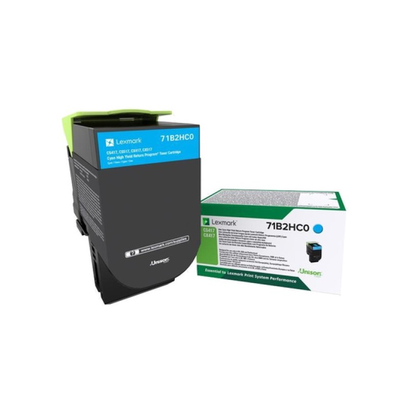 ORIGINAL Lexmark toner ciano 71B2HC0 CS/CX417/517 ~3500 Seiten