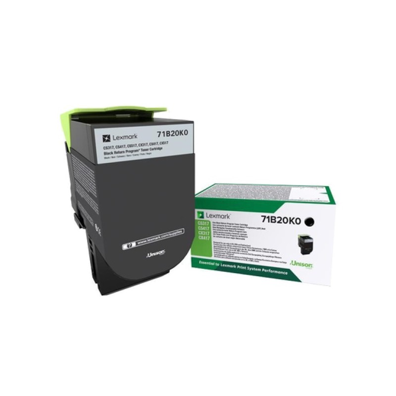 ORIGINAL Lexmark toner nero 71B20K0 CS/CX317/417/517 ~3000 Seiten