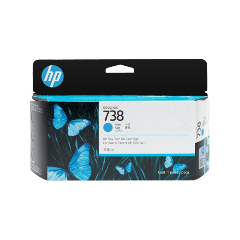 ORIGINAL HP Cartuccia d'inchiostro ciano 498N5A 738 130ml