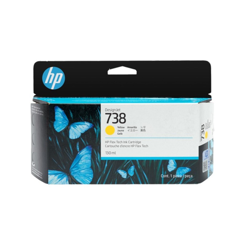 ORIGINAL HP Cartuccia d'inchiostro giallo 498N7A 738 130ml