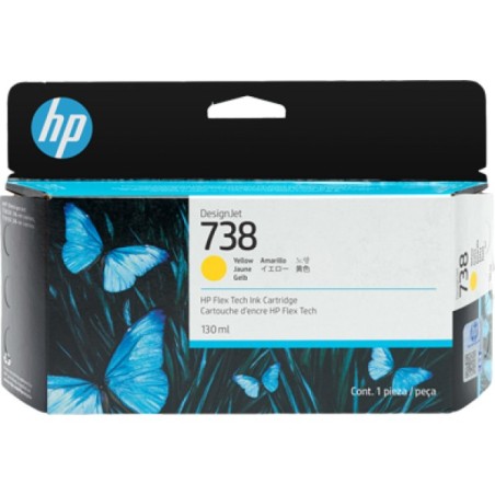 ORIGINAL HP Cartuccia d'inchiostro giallo 498N7A 738 130ml