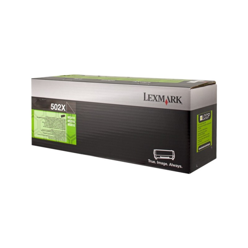 ORIGINAL Lexmark toner nero 502X 50F2X00 ~10000 Seiten cartuccia di stampa riutilizzabile