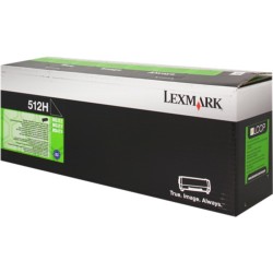 ORIGINAL Lexmark toner nero 512H 51F2H00 ~5000 Seiten cartuccia di stampa riutilizzabile