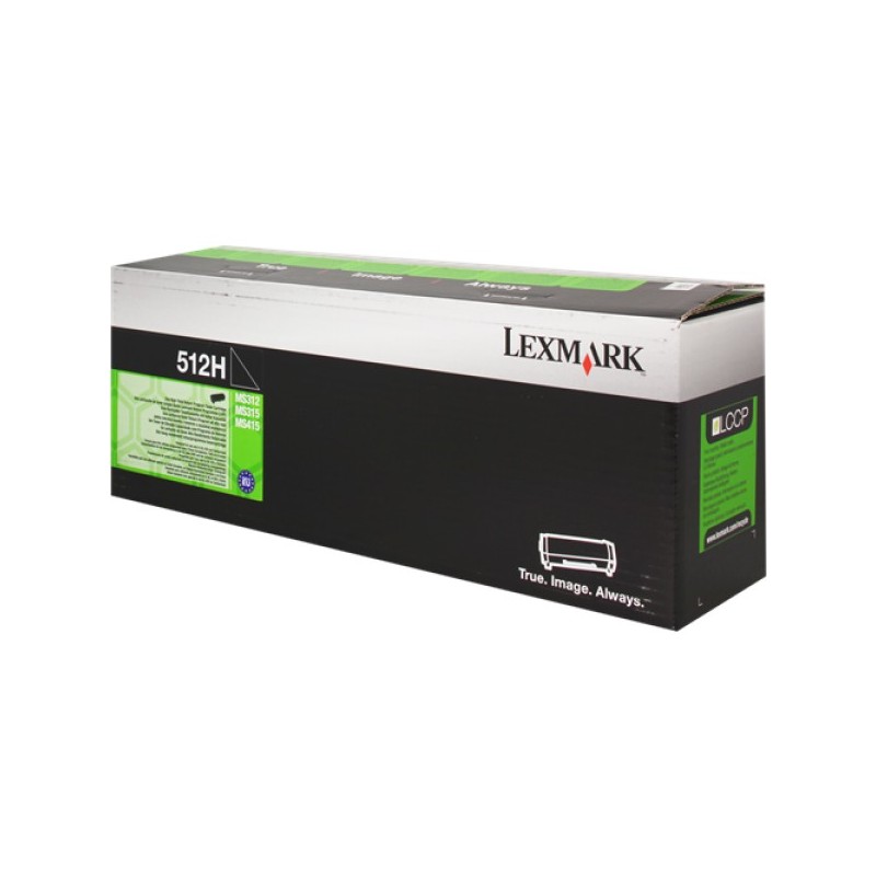 ORIGINAL Lexmark toner nero 512H 51F2H00 ~5000 Seiten cartuccia di stampa riutilizzabile