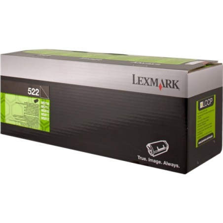 ORIGINAL Lexmark toner nero 522 52D2000 ~6000 Seiten cartuccia di stampa riutilizzabile