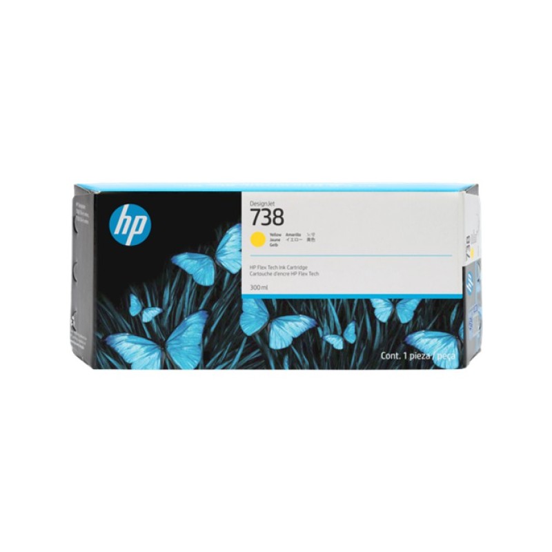 ORIGINAL HP Cartuccia d'inchiostro giallo 676M8A 738 300ml