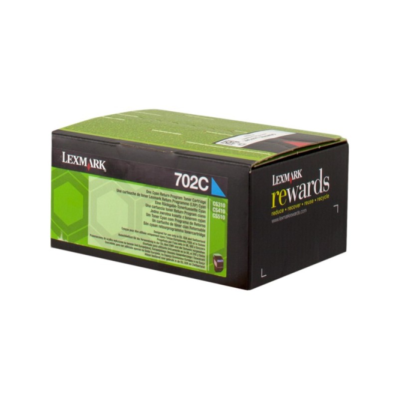 ORIGINAL Lexmark toner ciano 702C 70C20C0 ~1000 Seiten cartuccia di stampa riutilizzabile