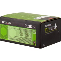 ORIGINAL Lexmark toner nero 702K 70C20K0 ~1000 Seiten cartuccia di stampa riutilizzabile