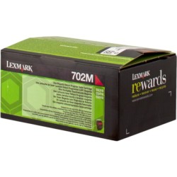 ORIGINAL Lexmark toner magenta 702M 70C20M0 ~1000 Seiten cartuccia di stampa riutilizzabile