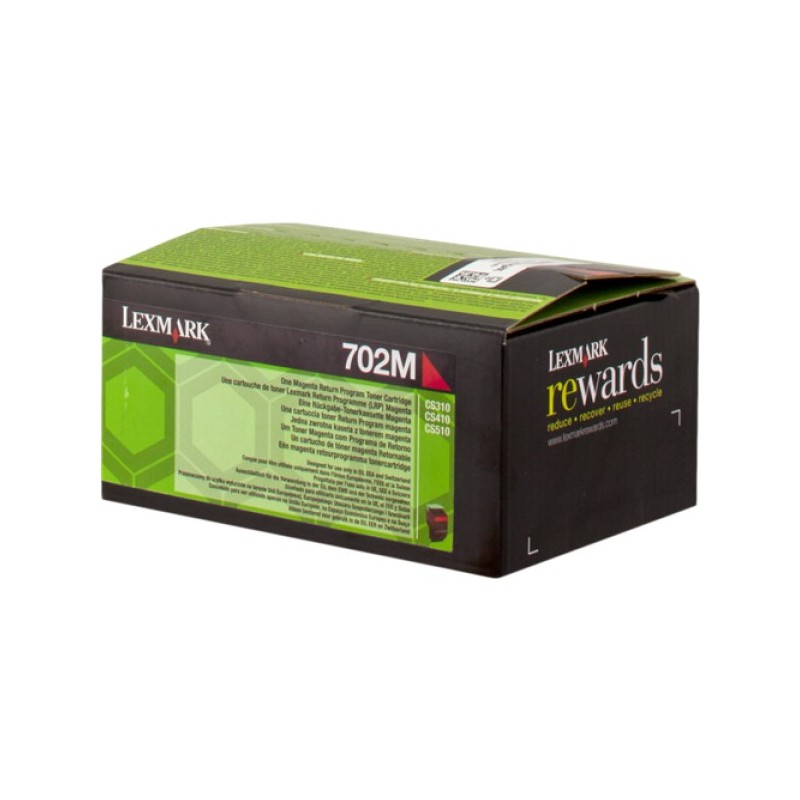 ORIGINAL Lexmark toner magenta 702M 70C20M0 ~1000 Seiten cartuccia di stampa riutilizzabile
