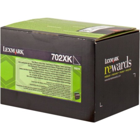 ORIGINAL Lexmark toner nero 702XK 70C2XK0 ~8000 Seiten cartuccia di stampa riutilizzabile